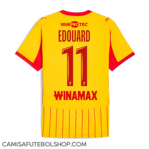 Camisa de time de futebol RC Lens Odsonne Edouard #11 Replicas 1º Equipamento 2025-26 Manga Curta